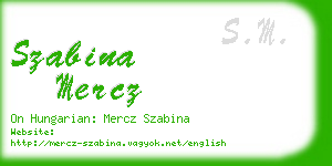 szabina mercz business card